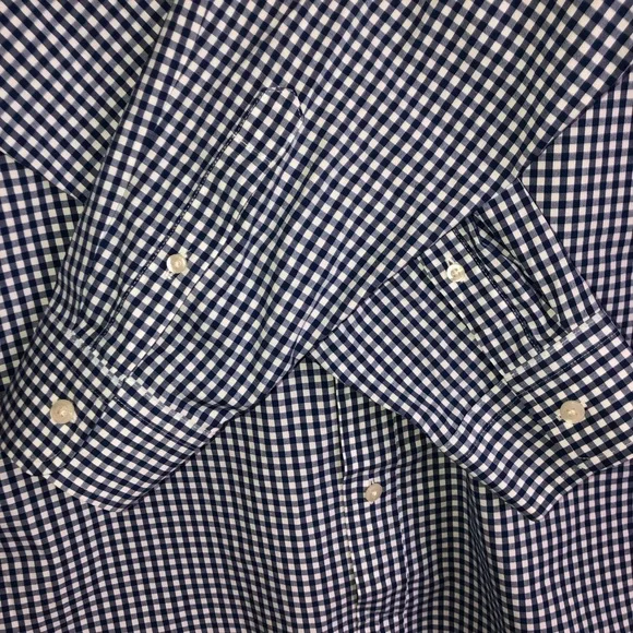 Vineyard Vines Classic Fit  Tucker Shirt Men’s Large Blue Bay Gingham Whale - Picture 4 of 9